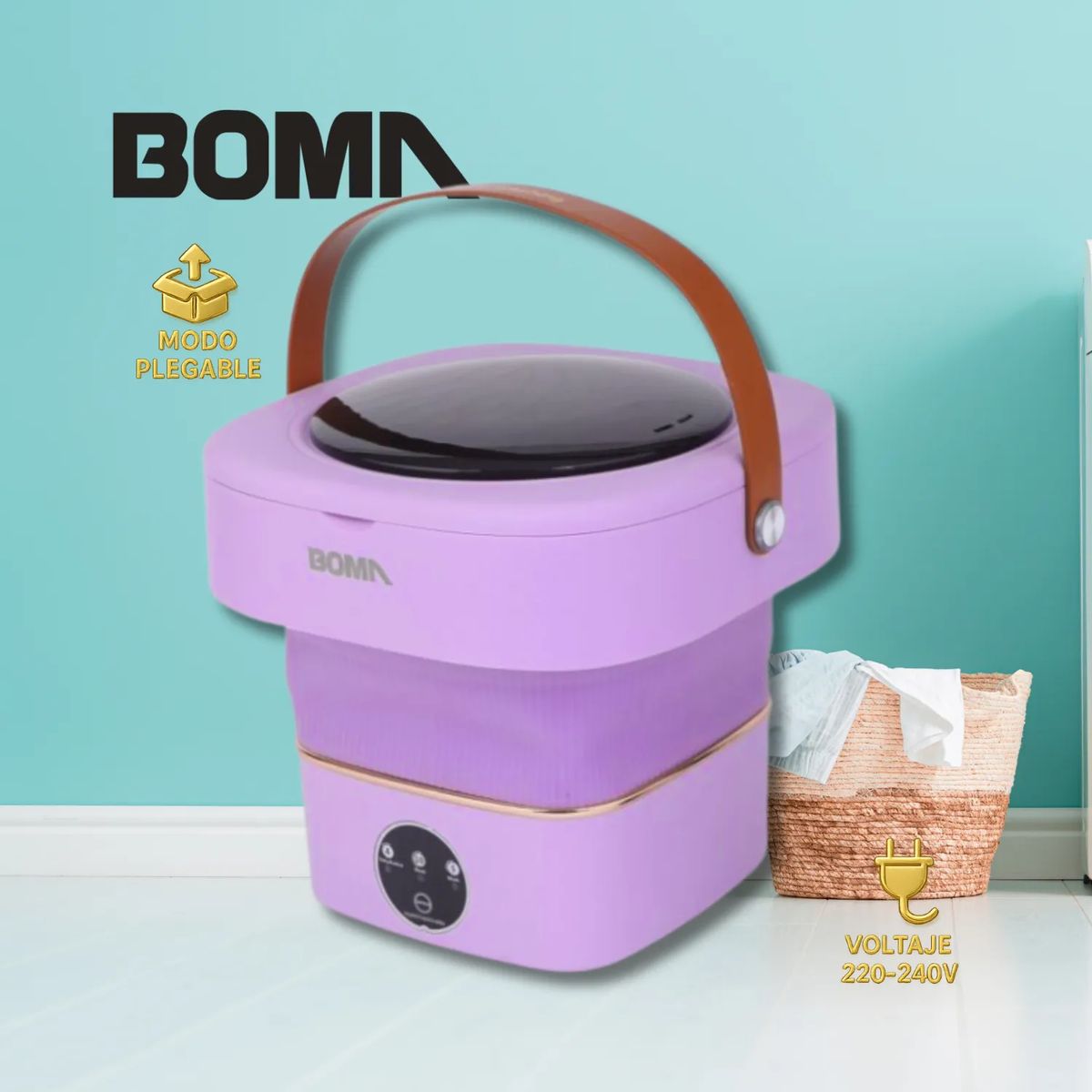 GENERICO - Mini Lavadora Plegable Portátil BOMA 45L