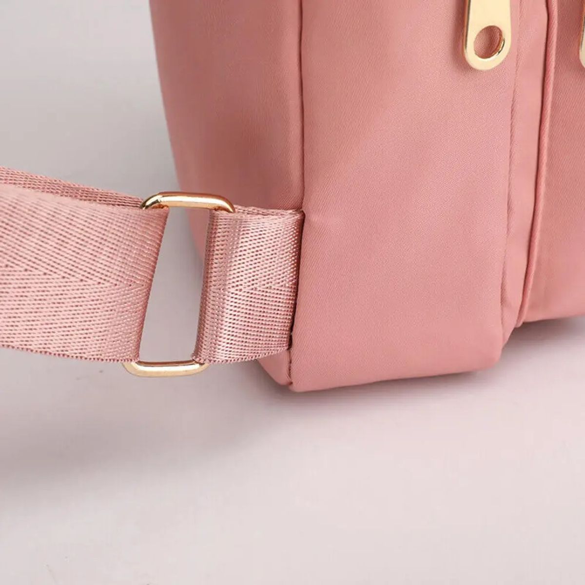 GENERICO - Morral cruzado riñonera para mujer con 3 cierres y 1 interior