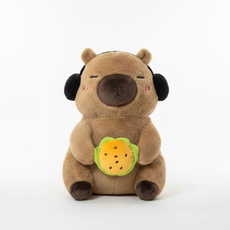 GENERICO - Peluche Capibara Hamburguesa 45cm