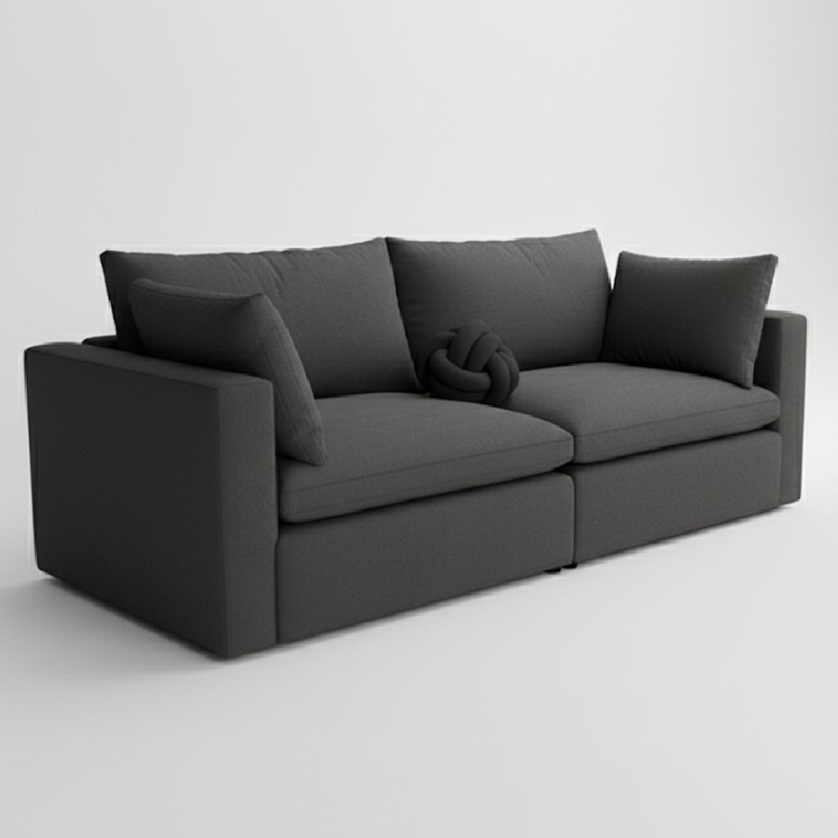 GENERICO - SOFÁ 2 MODULOS FACU - Gris Oscuro