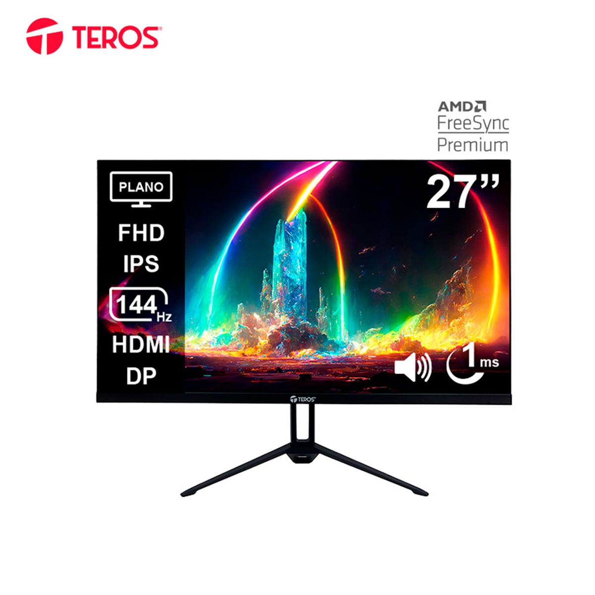 TEROS - MONITOR GAMING TEROS TE2714S 27 IPS FHD 144Hz 1ms Parlantes