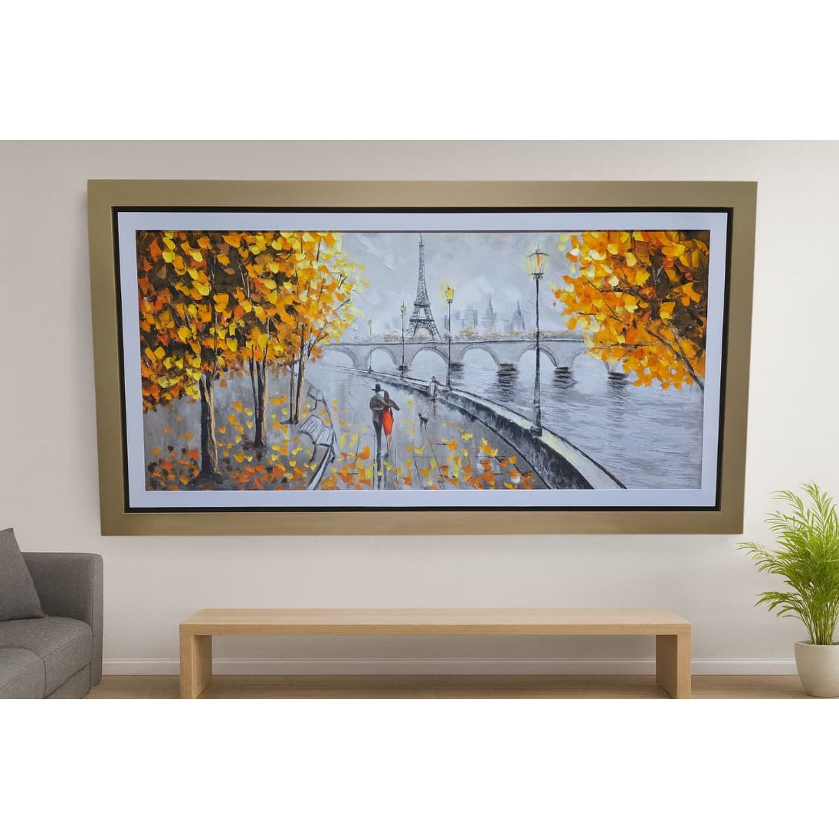 GENERICO - Cuadro Decorativo Recuerdo De Otoño en París 64x137 mt