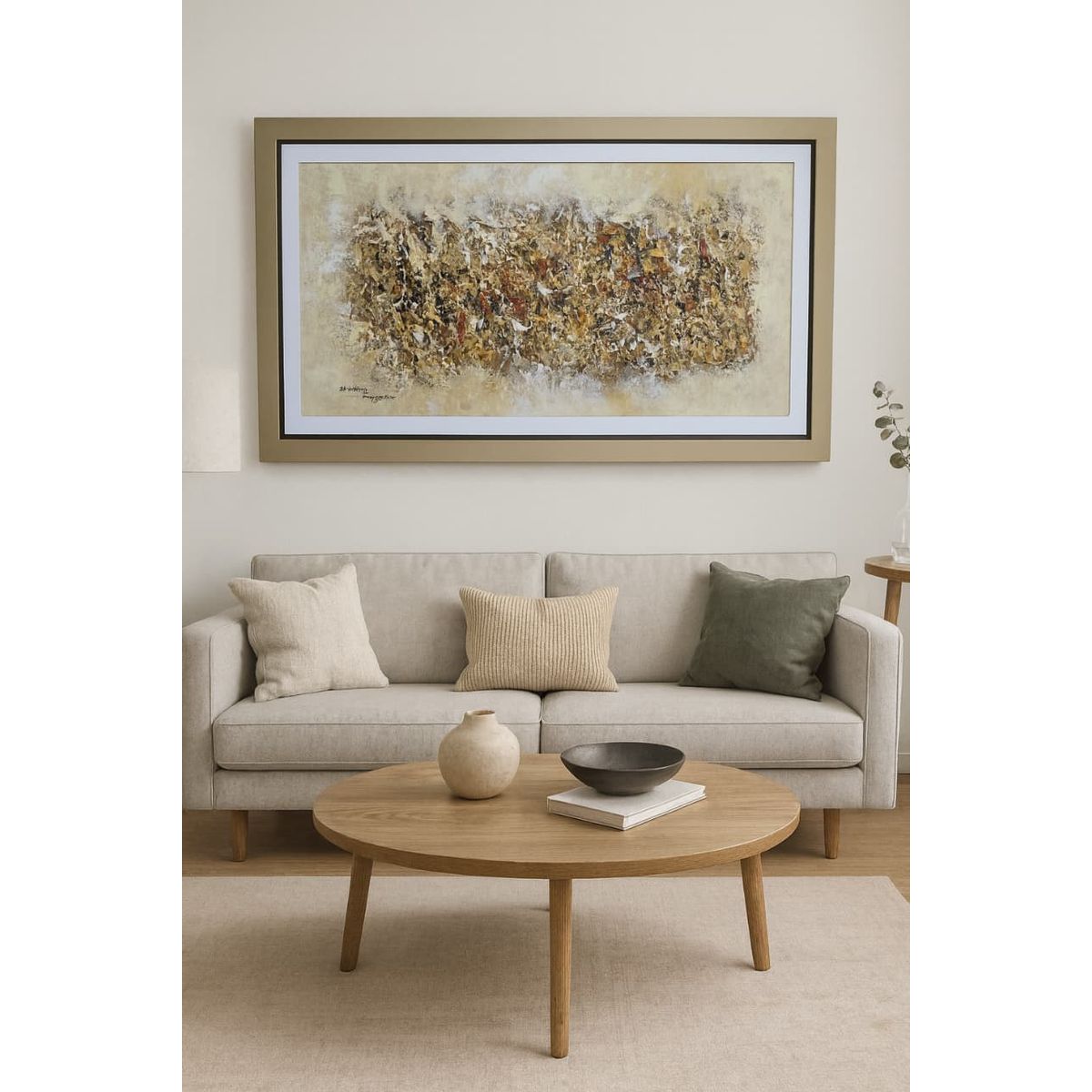 GENERICO - Cuadro Decorativo Resplandor Abstracto 64x137 mt