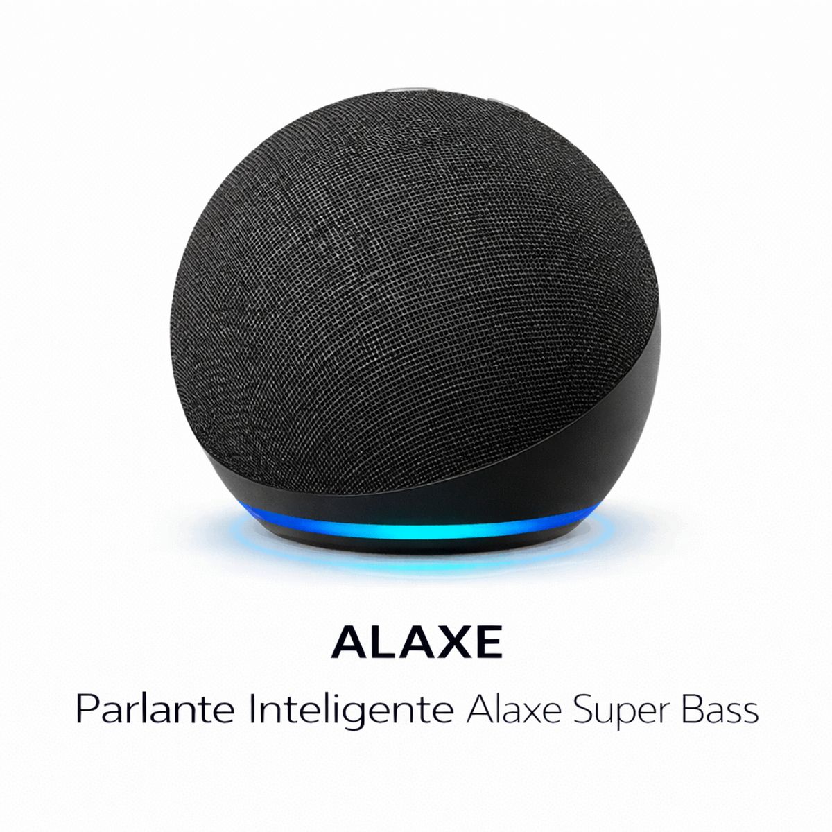 GENERICO - Parlante Inteligente Alaxe Bluetooth Con Comando De Voz Rojo