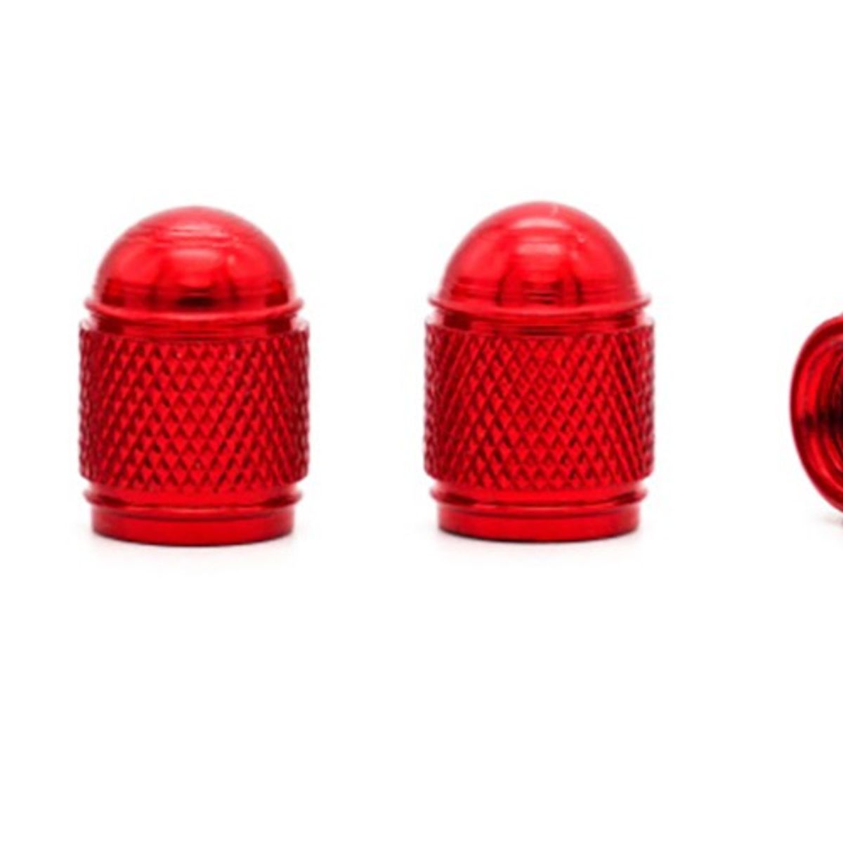 GENERICO - Tapas de Pitón Redondas Rojas - 4 PCS