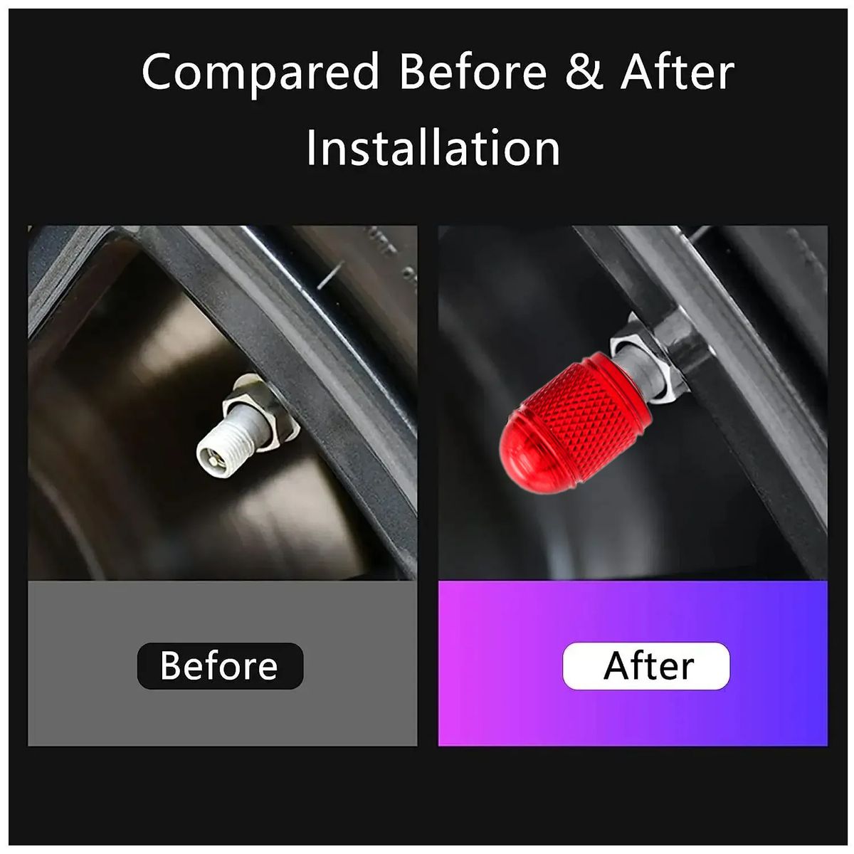 GENERICO - Tapas de Pitón Redondas Rojas - 4 PCS