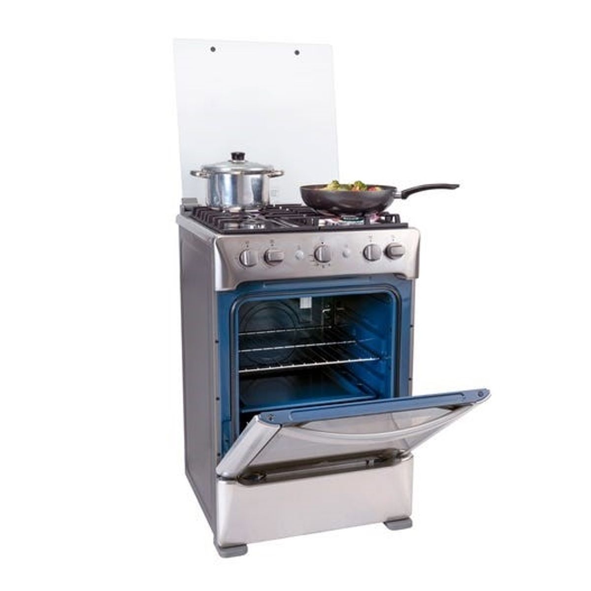 INDURAMA - COCINA INDURAMA GRANADA ZAFIRO CROMA 4 HORNILLAS