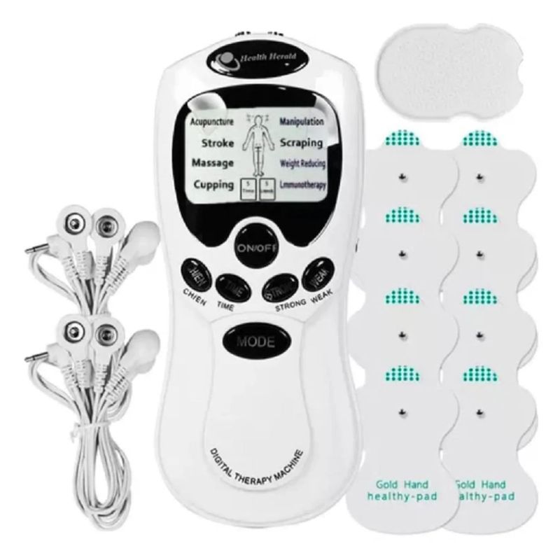 GENERICO - Electro Estimulador Masajeador 8 Parche Ejercitador Muscular