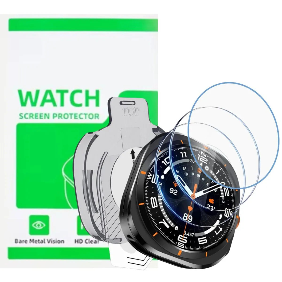 OEM - Mica de Vidrio Templado para Samsung Galaxy Watch Ultra 47mm Pack 3