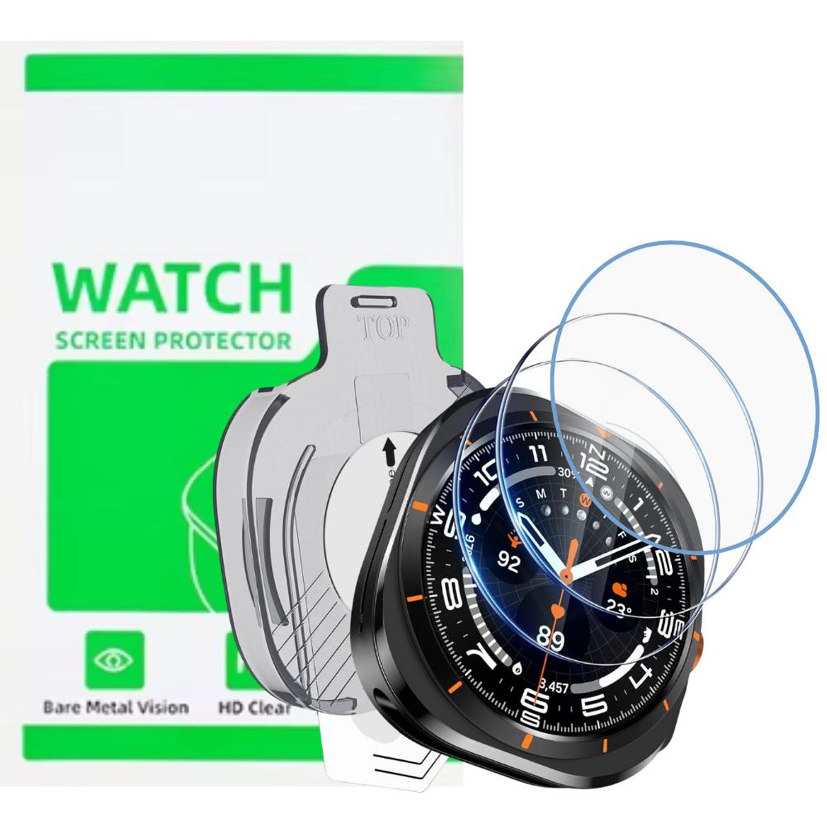 OEM - Mica de Vidrio Templado para Samsung Galaxy Watch Ultra 47mm Pack 3