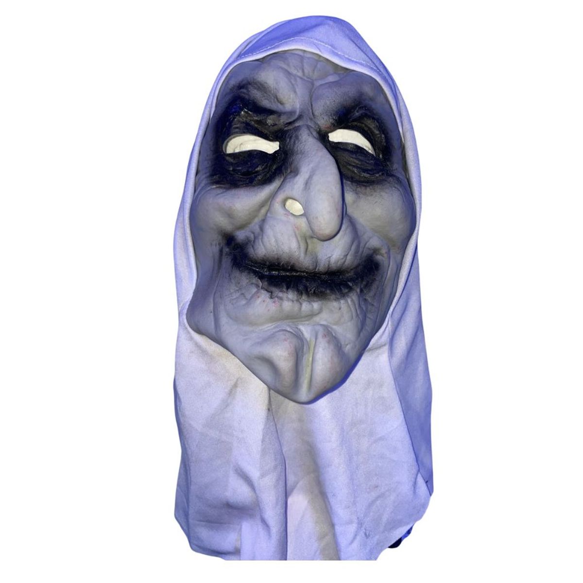 GENERICO - Máscara de Látex Bruja con tul Halloween