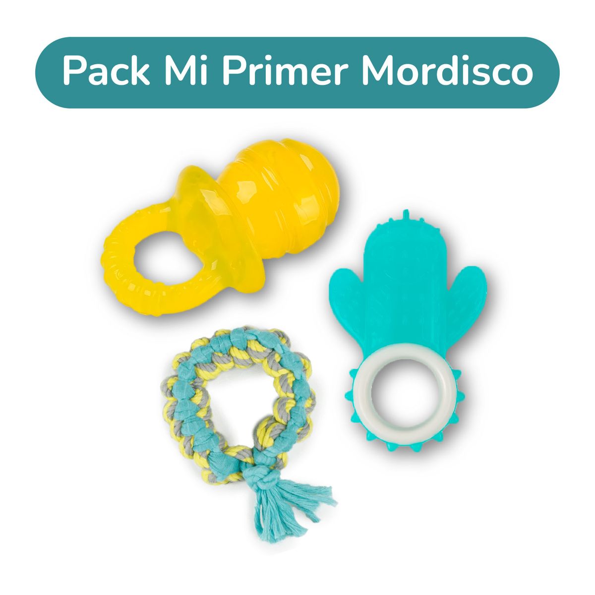 CAT OH - Pack Mi Primer Mordisco  Juguetes para cachorros que alivian y entretienen