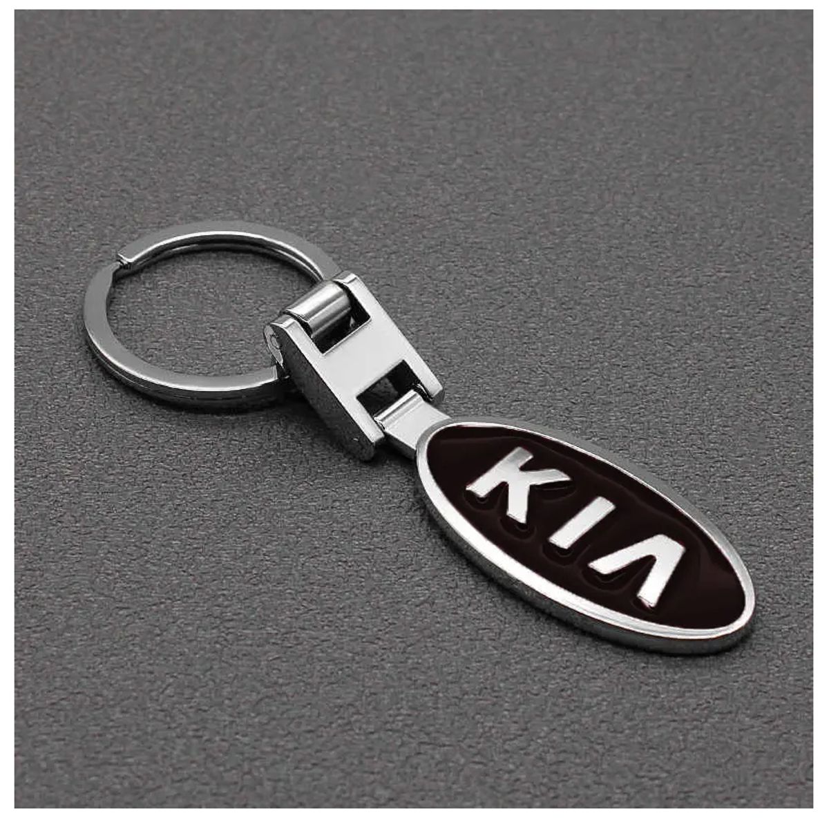 GENERICO - Llavero Zing Kia Negro 4 cm – Diseño Compacto y Resistente