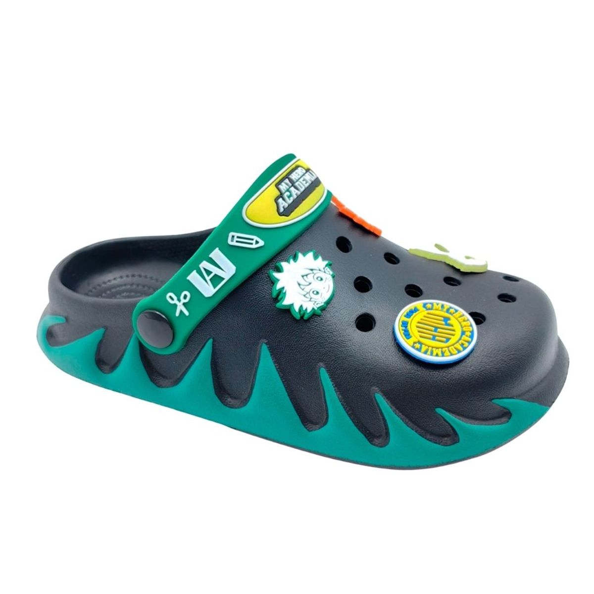 Childrens Club - Sandalias Clog Niño Casual My Hero Academia Negro