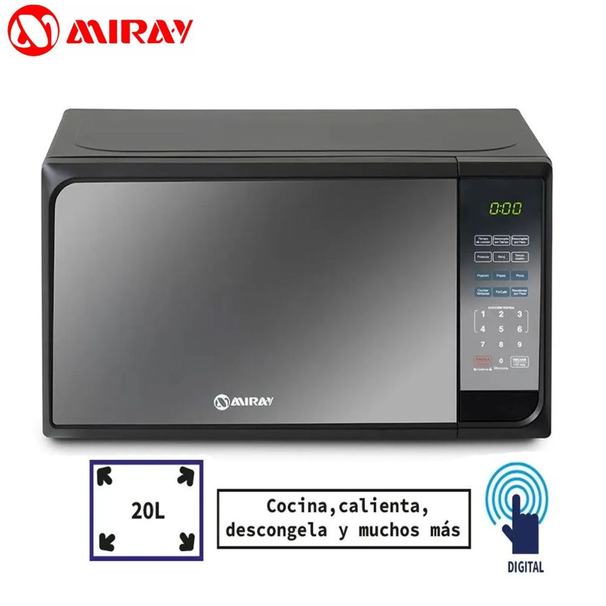 MIRAY - Microondas Miray 20 Litros HMM-20N