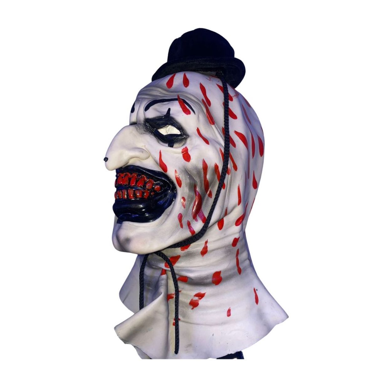 GENERICO - Máscara de Látex Payaso de Terror con Sombrero Halloween