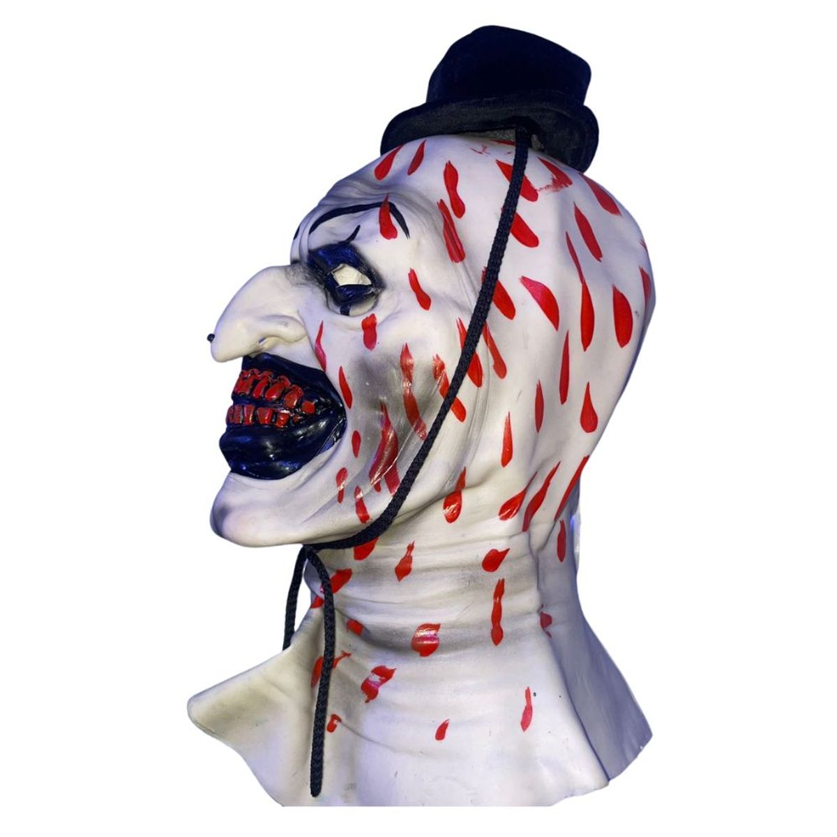 GENERICO - Máscara de Látex Payaso de Terror con Sombrero Halloween