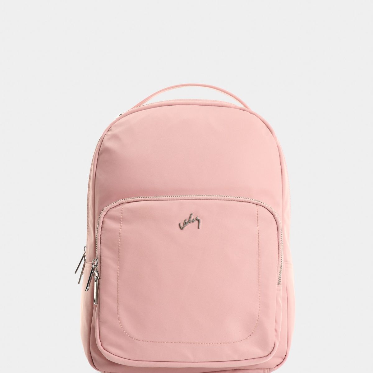 VELEZ - Vélez Mochila Púrpura De Lona Para Mujer Manija Cuero Rosado