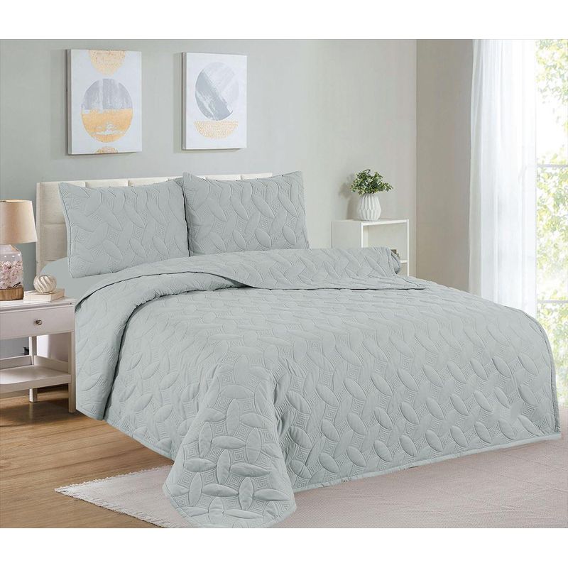 CASATEX - Cubrecama + Juego de sabanas 2 plazas 100% Algodón 5 Piezas