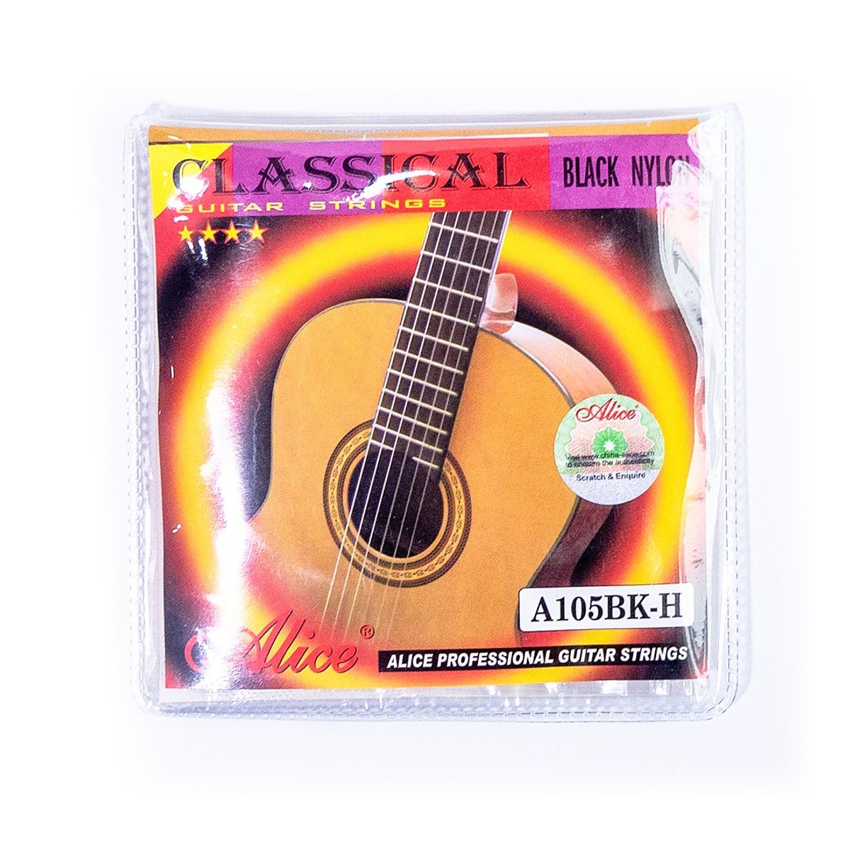 ALICE - ALICE A105BK-H CUERDAS DE NYLON  PARA GUITARRA COLOR NEGRO