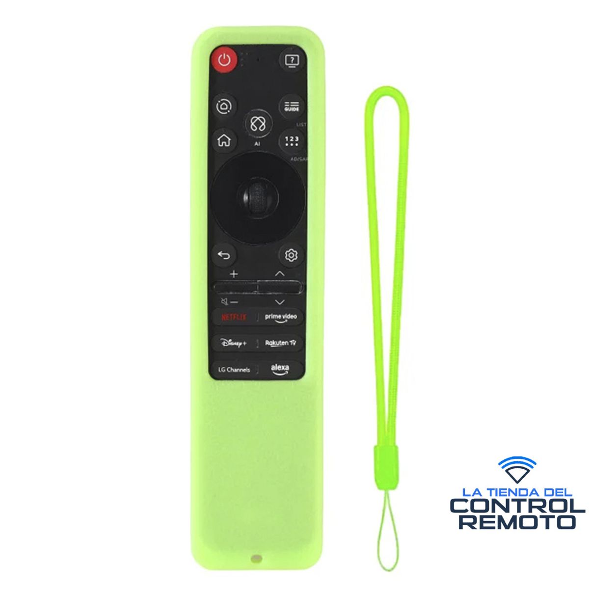 CASE - Funda Protector para Control LG Magic Mr25 - Verde Fosforescente