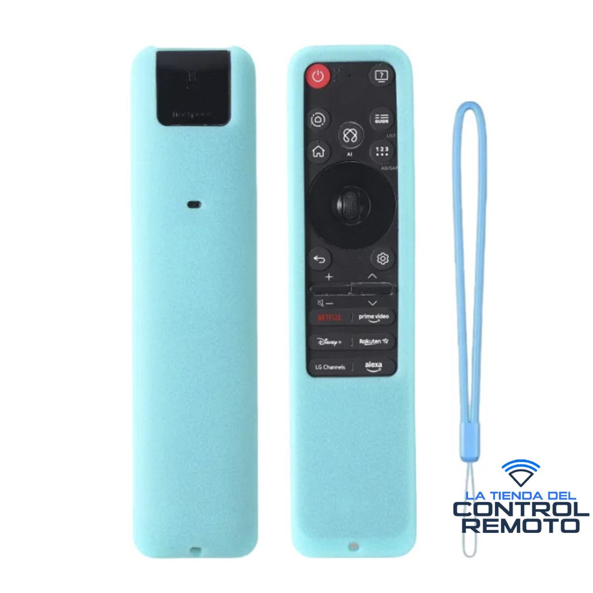 CASE - Funda Protector para Control LG Magic Mr25 - Celeste Fosforescente