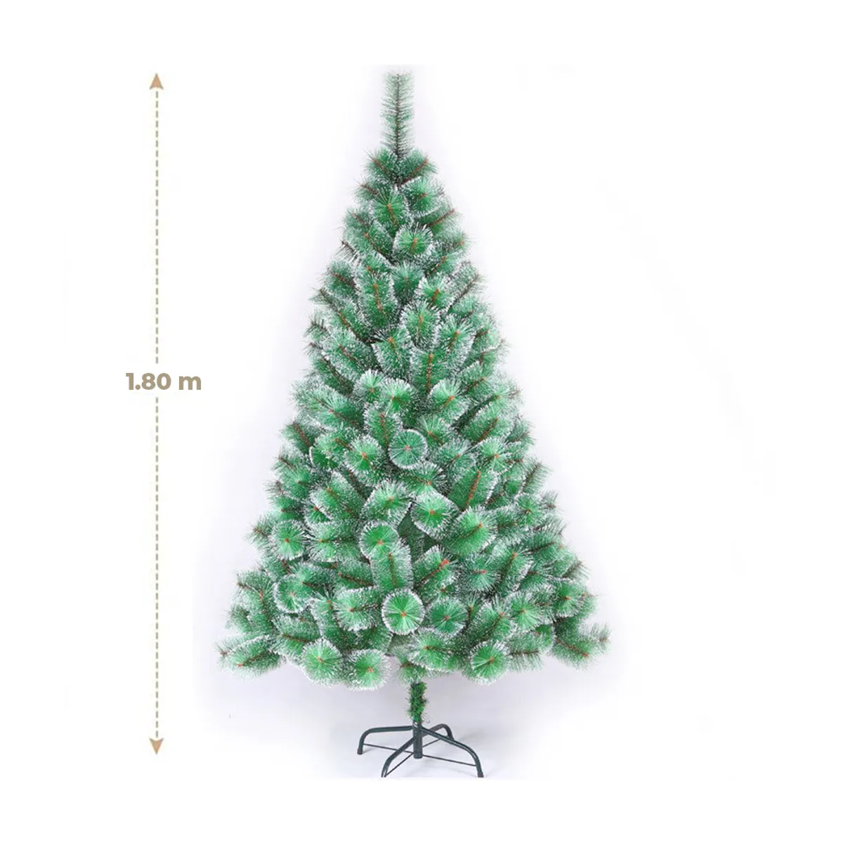 GENERICO - ARBOL DE NAVIDAD PREMIUM VERDE CON PUNTAS NEVADAS 1,50 M.