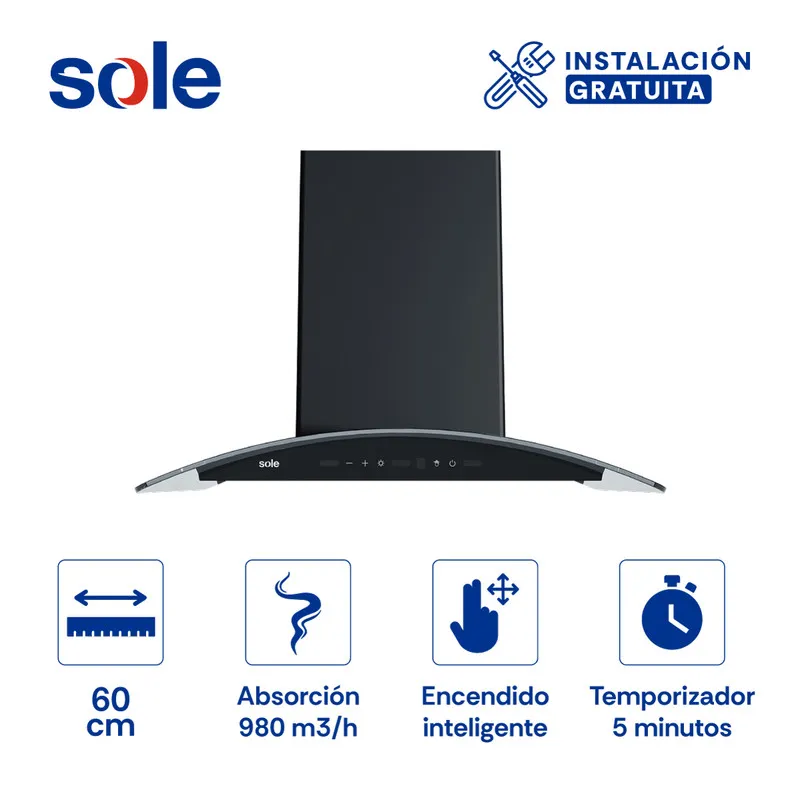 SOLE - Campana Decorativa Sole Venus Ink 60 Cm 3120TURE103CO