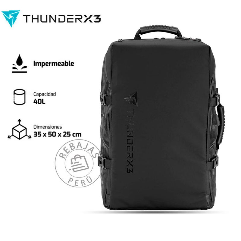 THUNDERX3 - Mochila ThunderX3 B17 Gamer 173 USB TSA 40L Waterproof AIR