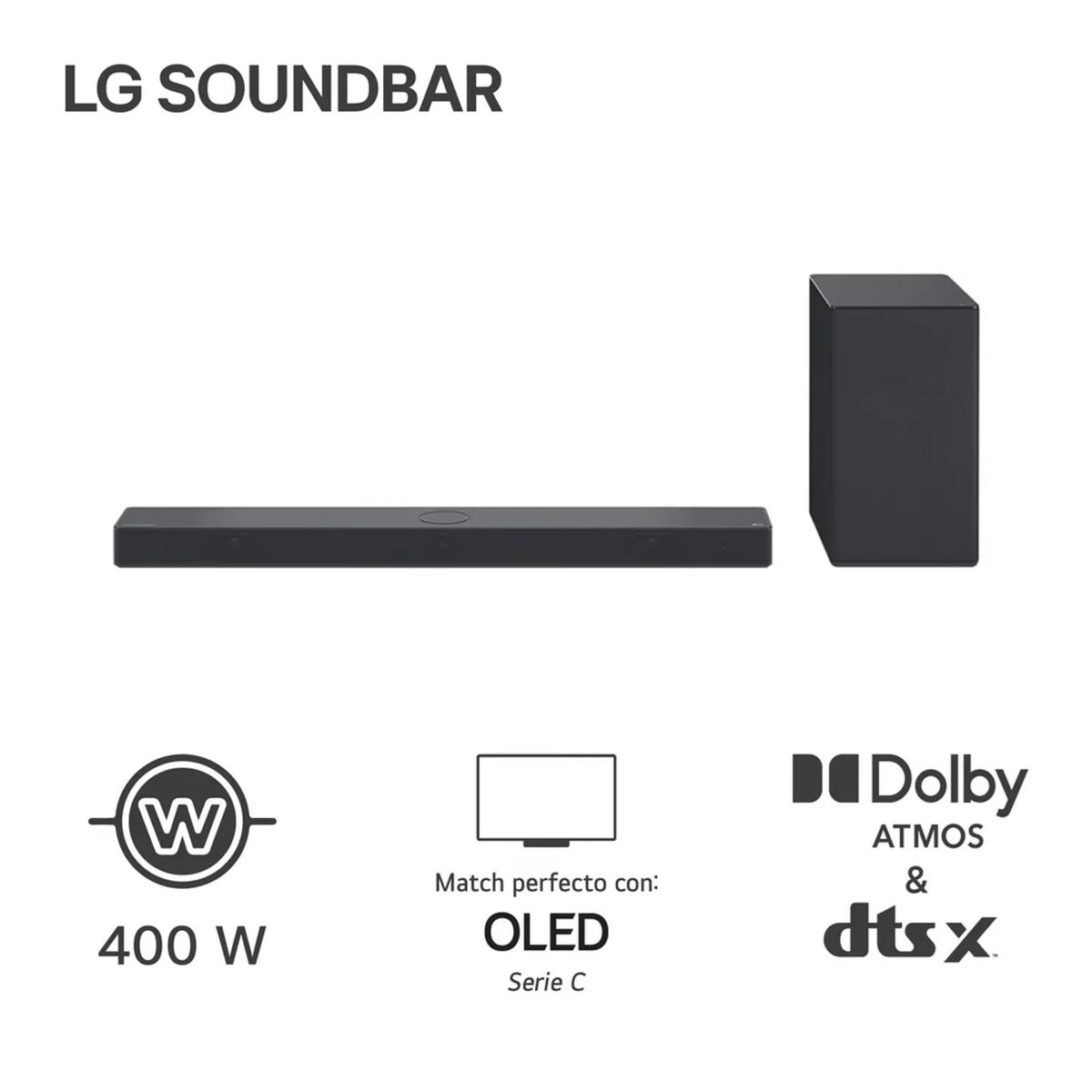 LG - Soundbar LG SC9S 400W Bluetooth Dolby Atmos
