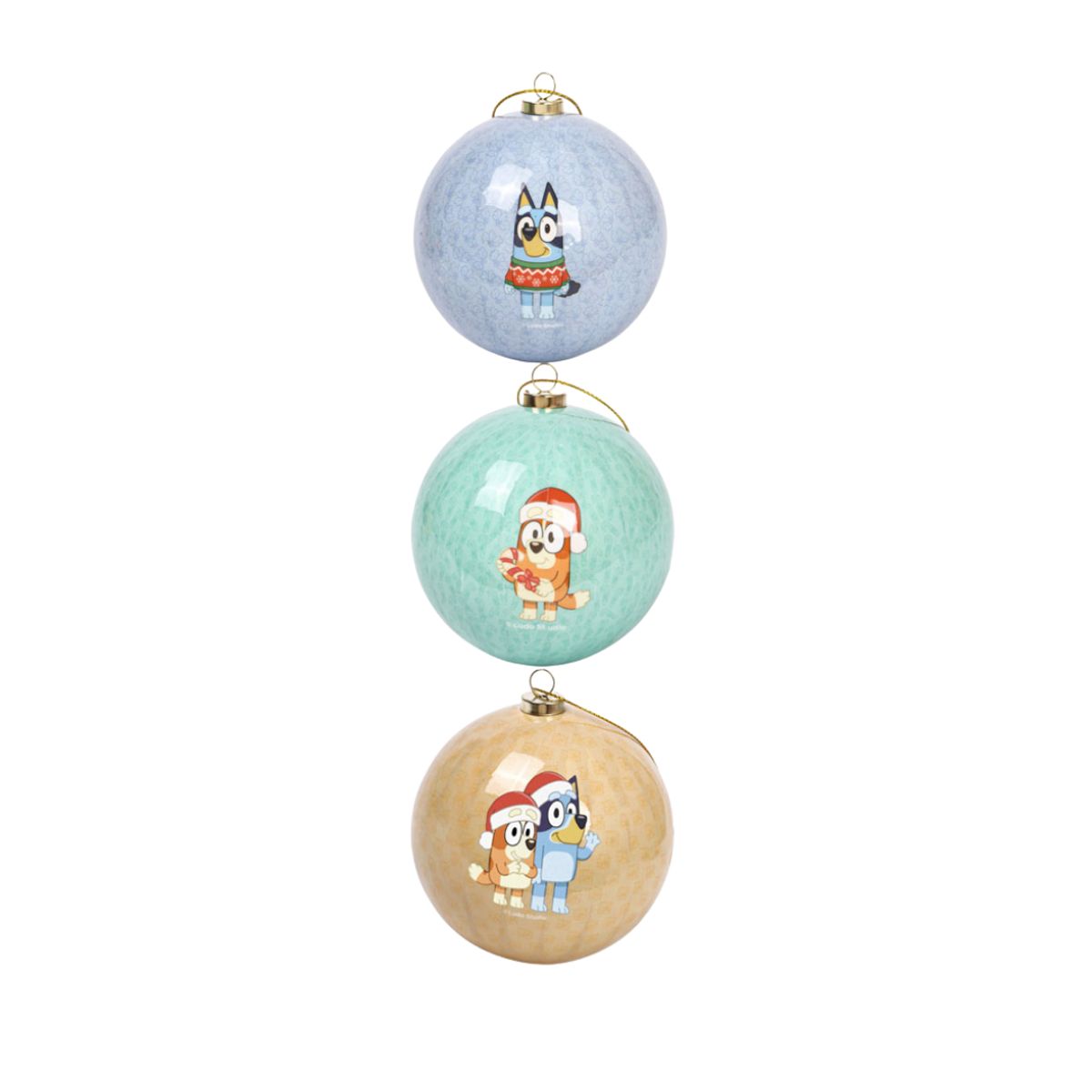 BLUEY - Set Bolas Navidad Arbol Bluey X3 unds 8cm Modelo 2