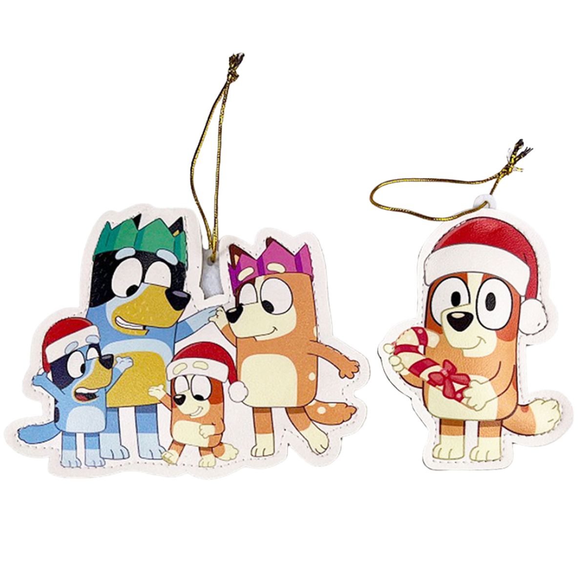 BLUEY - Set de adorno arbol navidad Bluey X4 unds 12cm Modelo 1