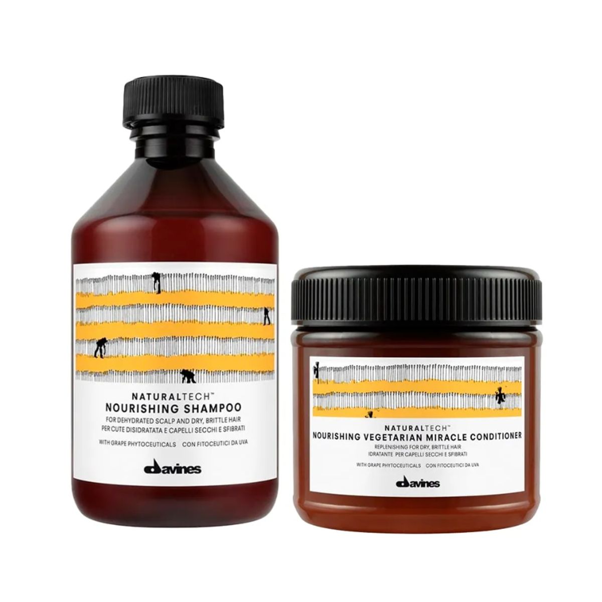 DAVINES - DAVINES NOURISHING – Dúo SH 250 ml + Vegetarian Conditioner 250 ml