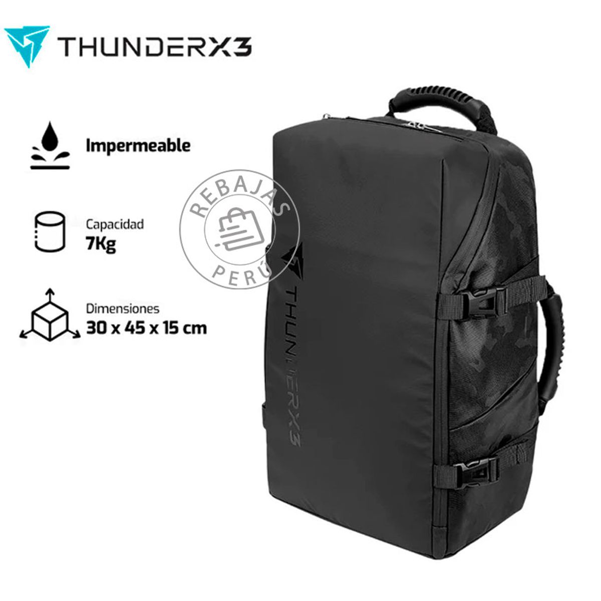 THUNDERX3 - Mochila Gamer ThunderX3 B15 156 Impermeable Antirrobo y Ergonómica