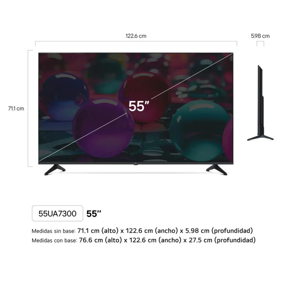 LG - Televisor LG 55" UHD  AI ThinQ 55UA7300 - Modelo 2025