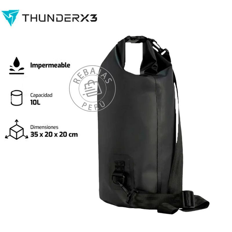 THUNDERX3 - Mochila Gamer ThunderX3 B10 Impermeable 10L Resistente y Compacta