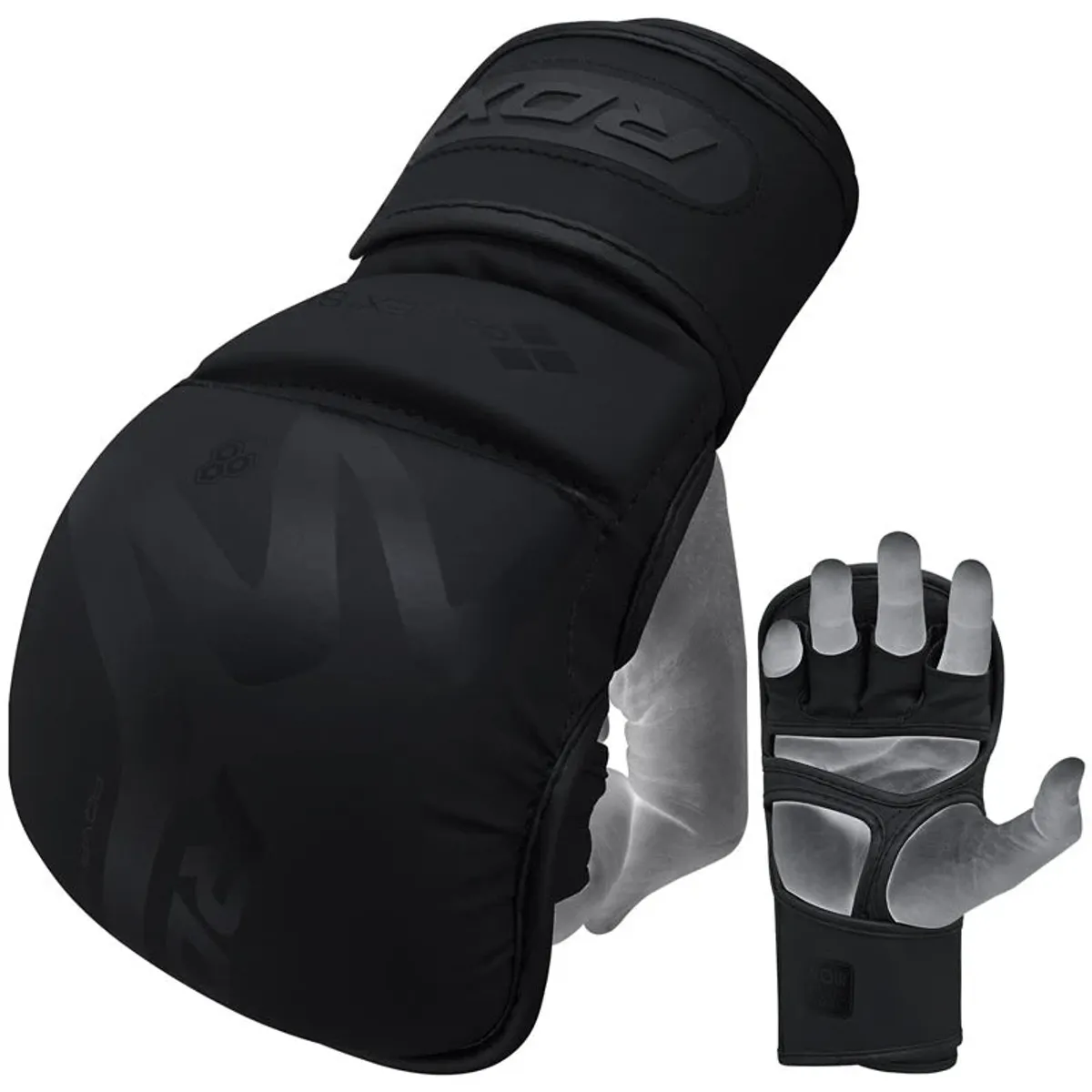 RDX - Guantes de Combate para MMA y Grappling Noir T15 - L