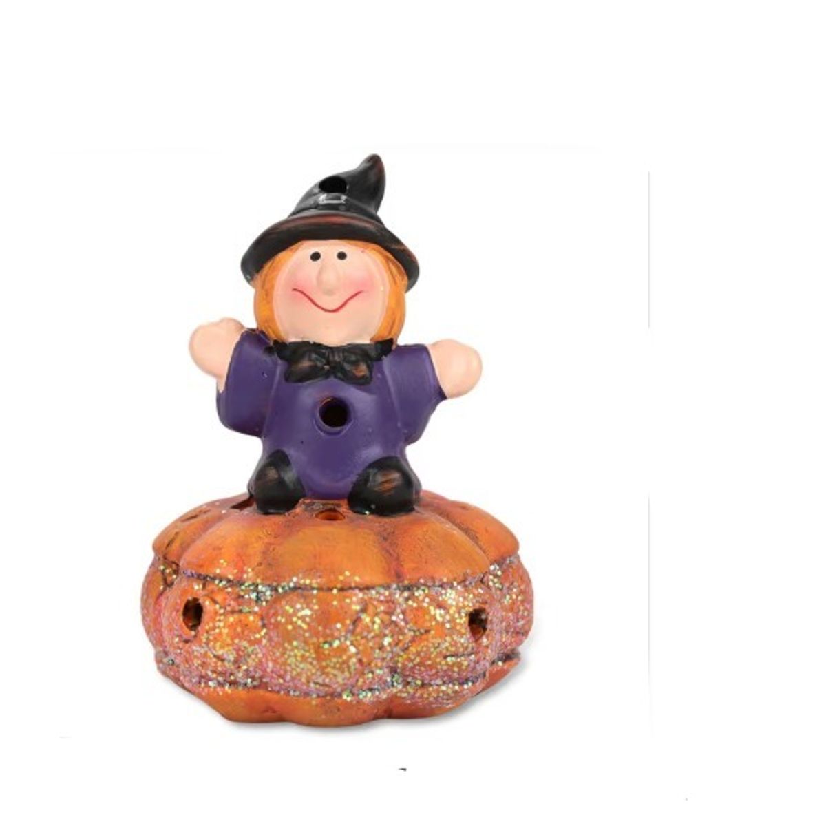 GENERICO - Bruja Decorativa de Porcelana con Luz LED