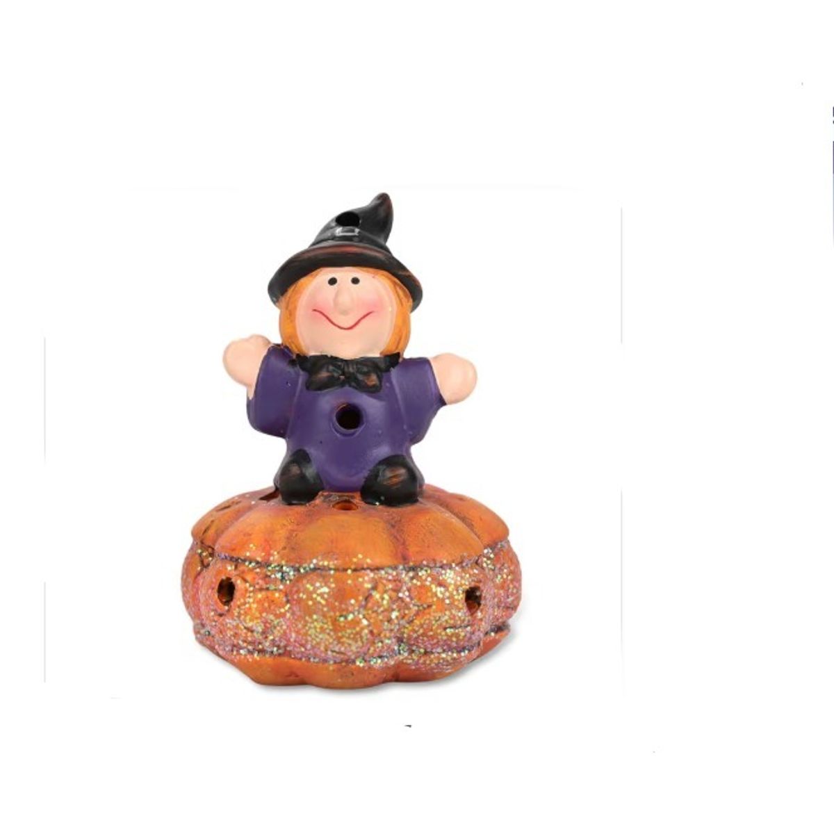 GENERICO - Bruja Decorativa de Porcelana con Luz LED