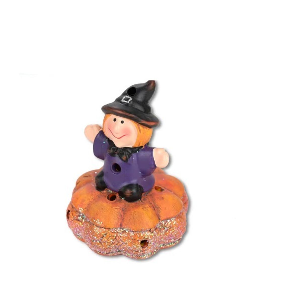 GENERICO - Bruja Decorativa de Porcelana con Luz LED