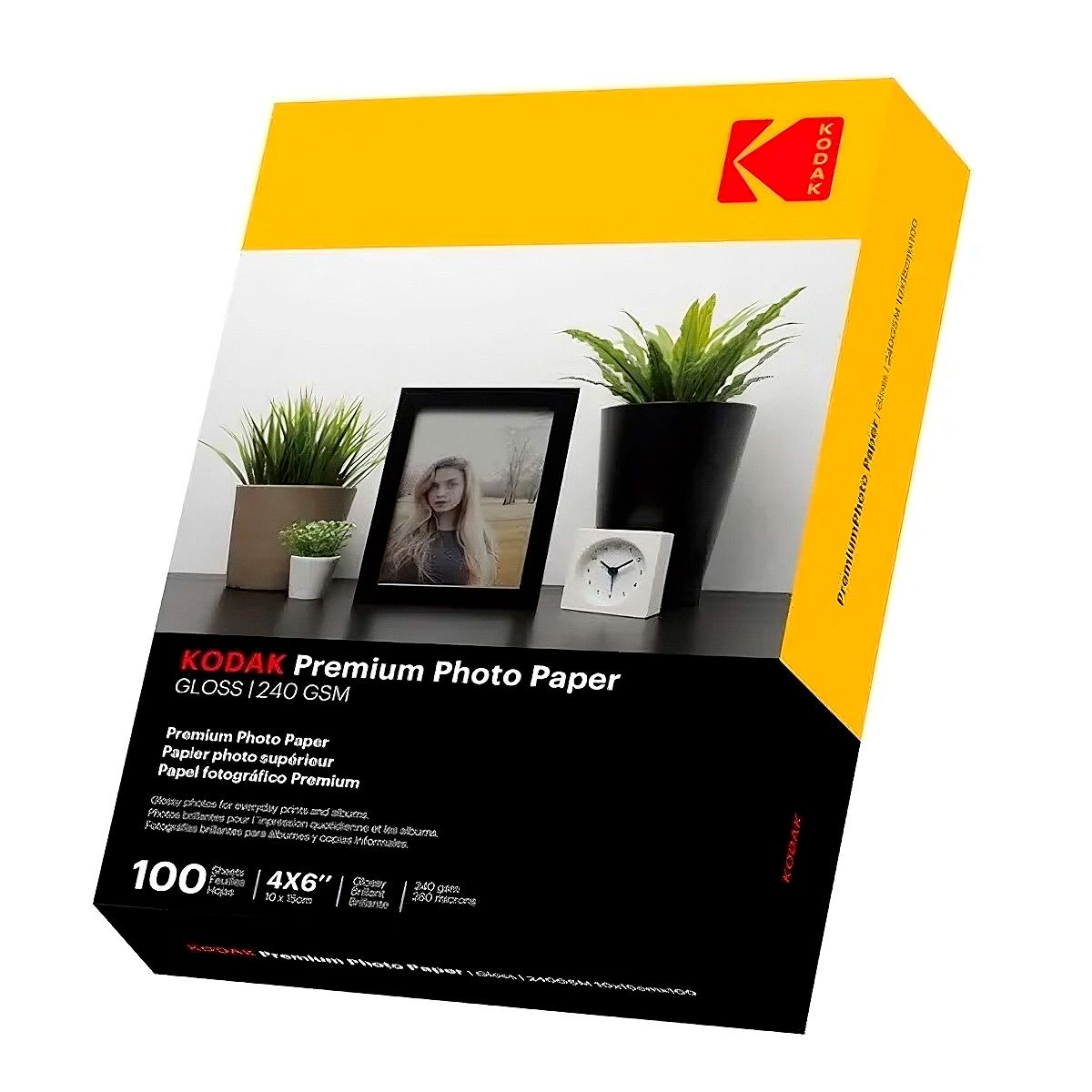 KODAK - Kodak Papel 240GSM Premium Gloss Fotográfico 10 X 15cm 100ud