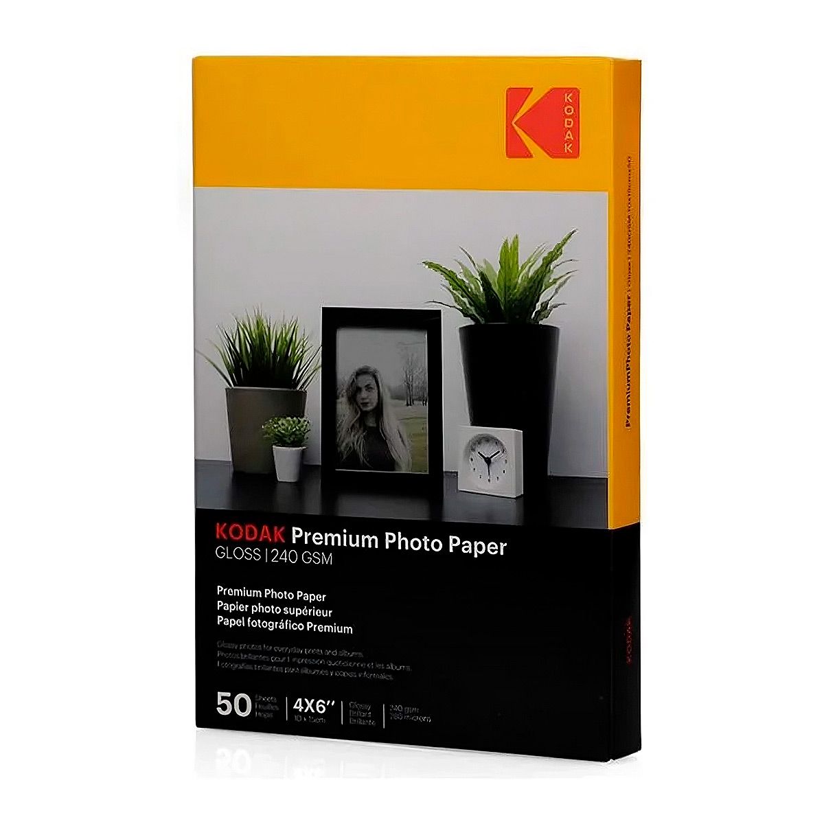 KODAK - Kodak Papel 240GSM Premium Gloss Fotográfico 10 X 15cm 100ud