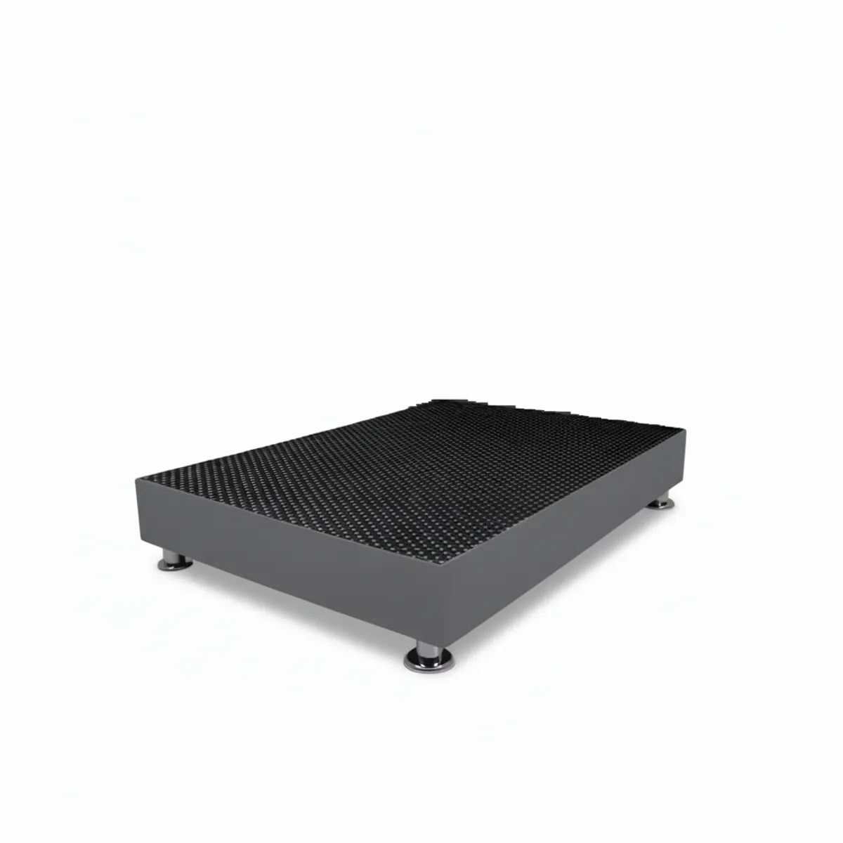 GENERICO - Box Tarima reforzado y acolchado - 2plz - Gris Oscuro