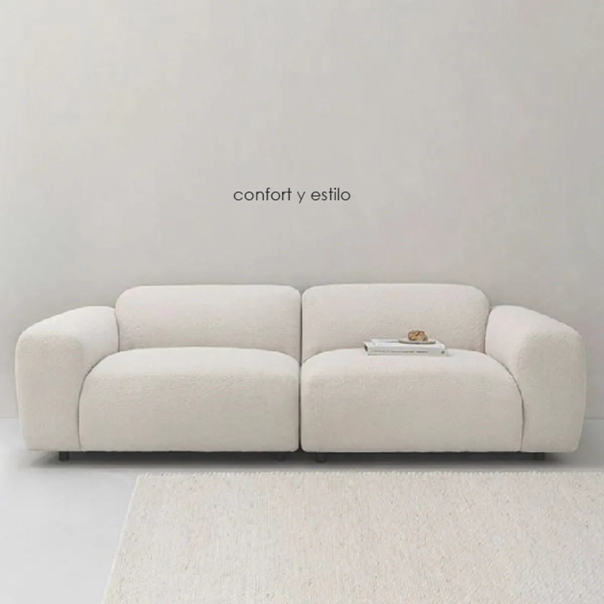 GENERICO - SOFÁ SECCIONAL CLOUD - Blanco Hueso