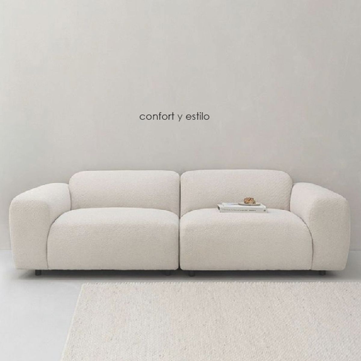 GENERICO - SOFÁ SECCIONAL CLOUD - Blanco Hueso