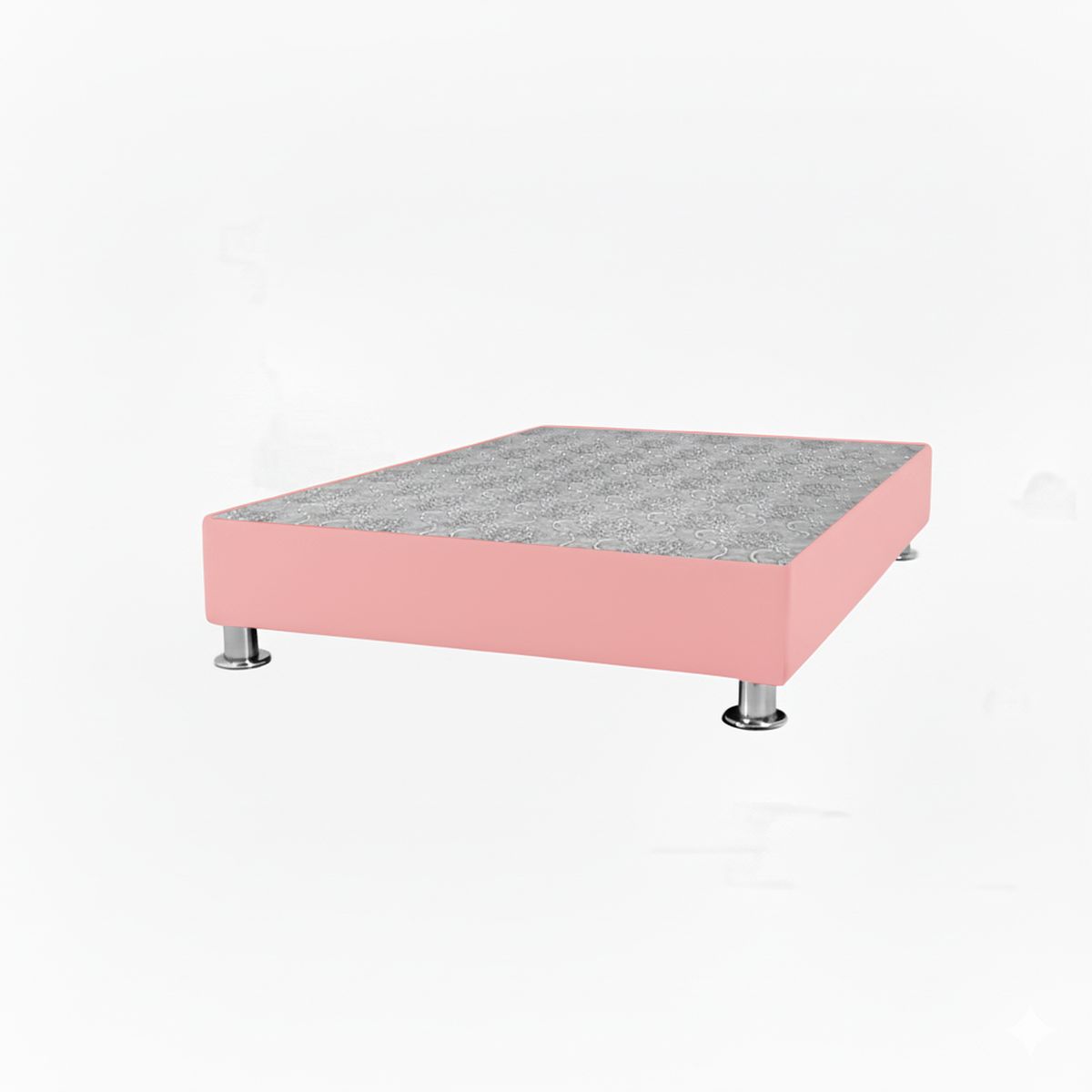 GENERICO - Box Tarima reforzado y acolchado - 2plz - Rosado