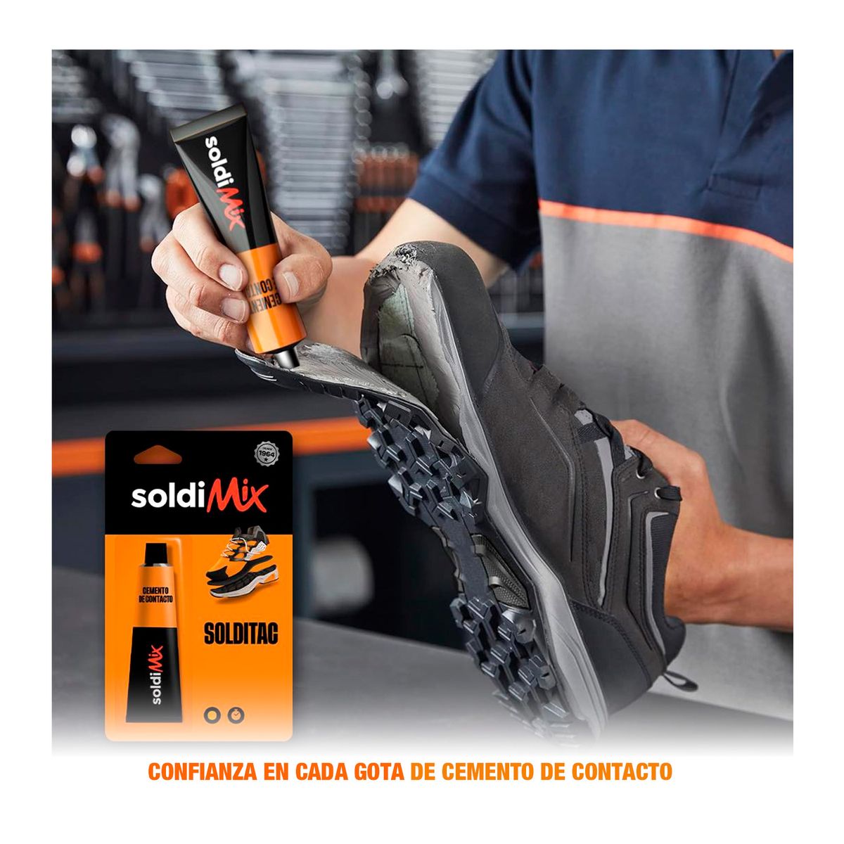 SOLDIMIX - Pegamento De Contacto Gel 30g Zapatos/telas Soldimix - 54056