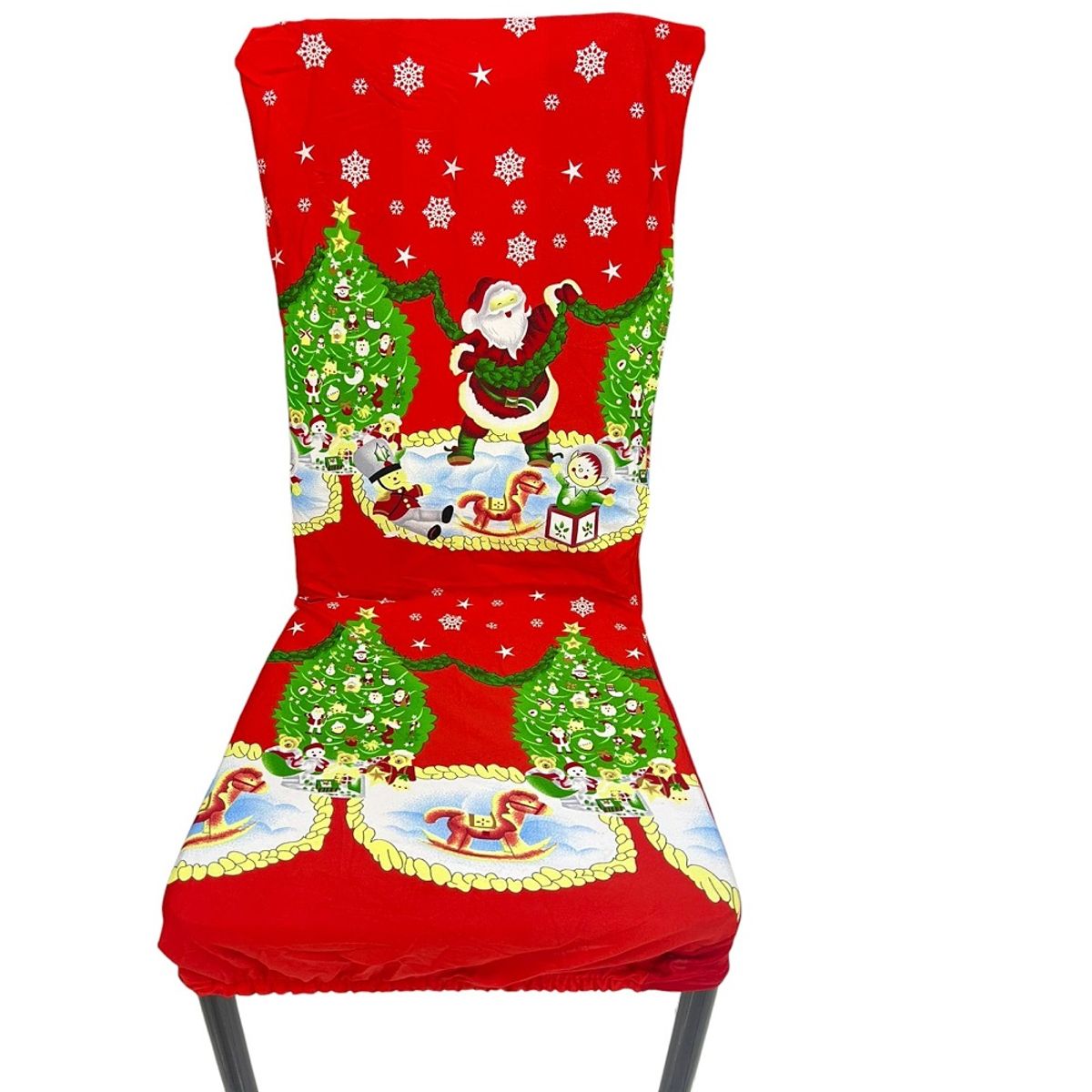 GENERICO - Fundas navideñas para sillas spandex Set de 6 Santa