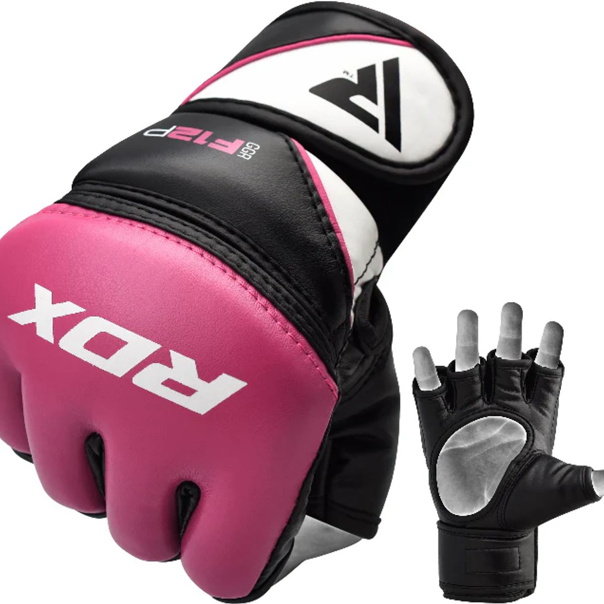 RDX - Guantes de MMA y Grappling F12 Rosado - M