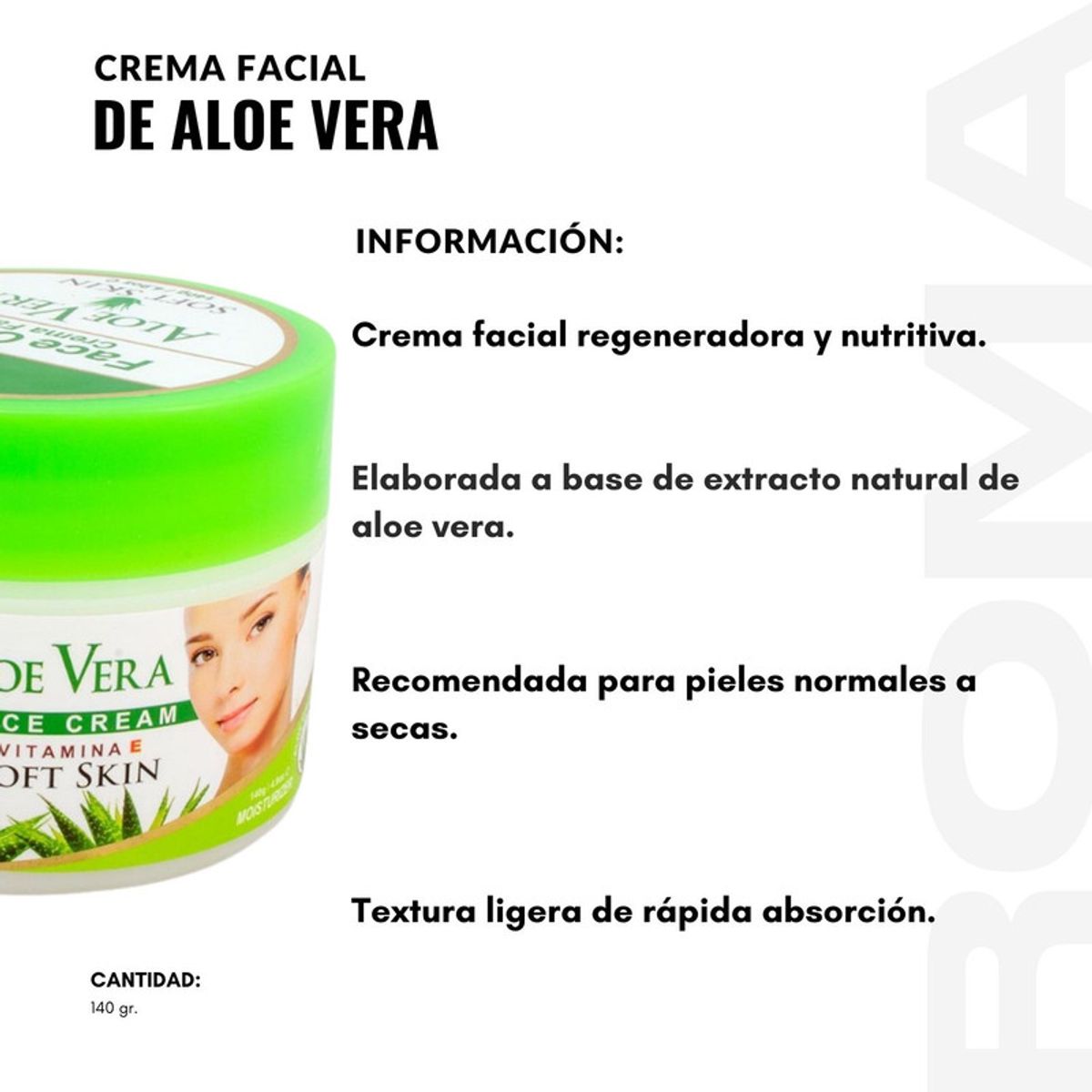 NEVADA NATURAL PRODUCTS - PACK 2 CREMA FACIAL DE ALOE VERA 140G NEVADA